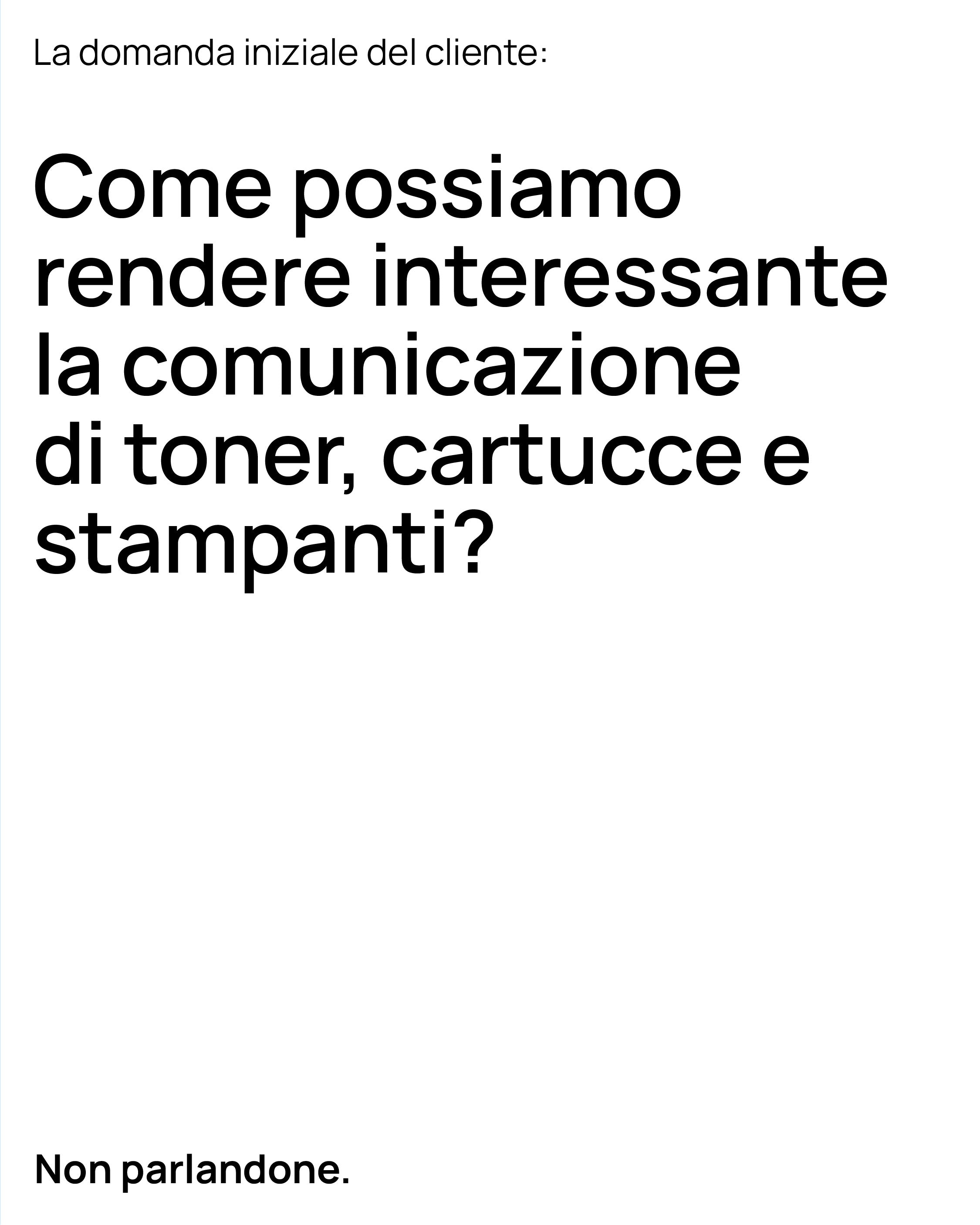 Comunicazione per Toner Italia