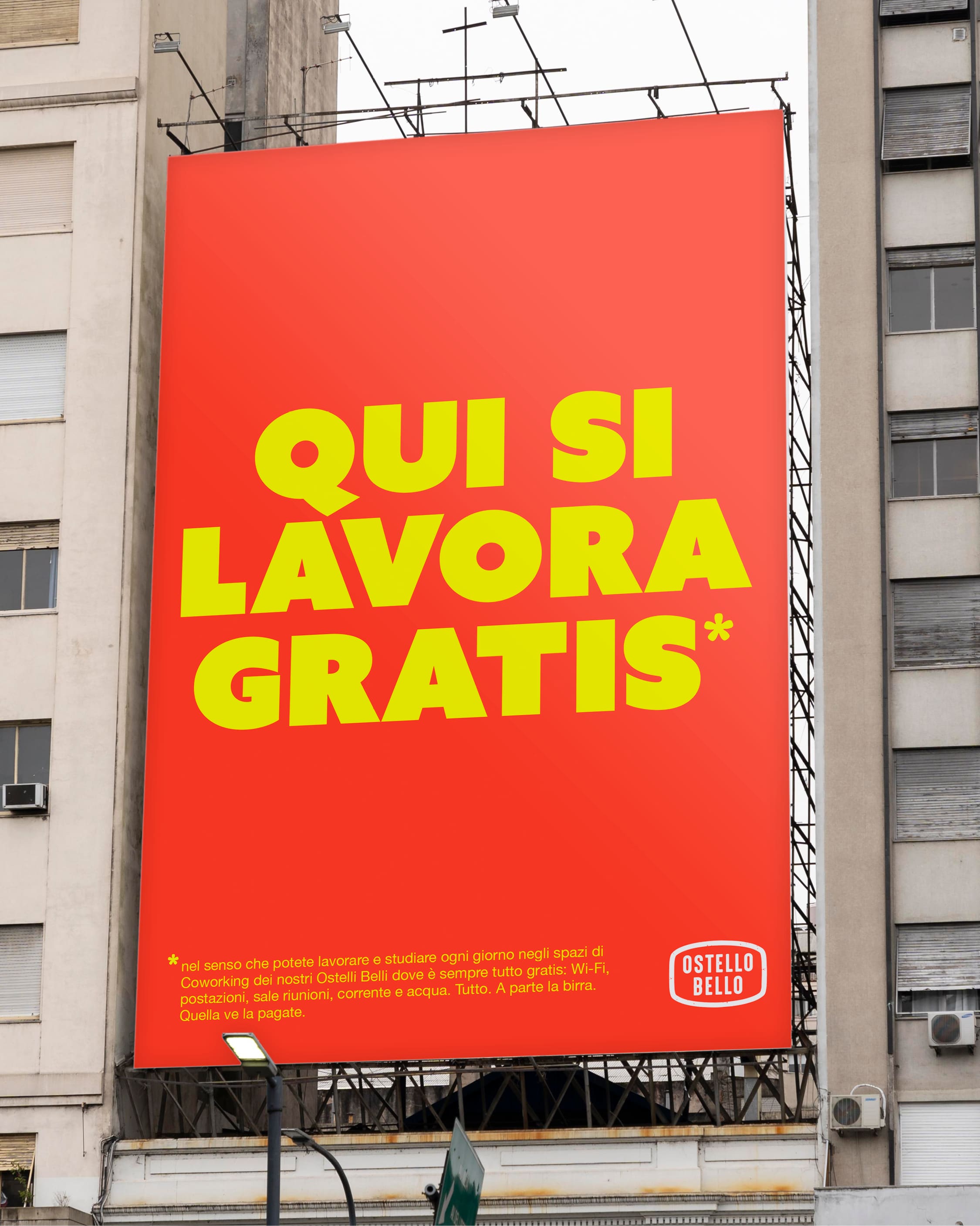 Campagna Co-working per Ostello Bello
