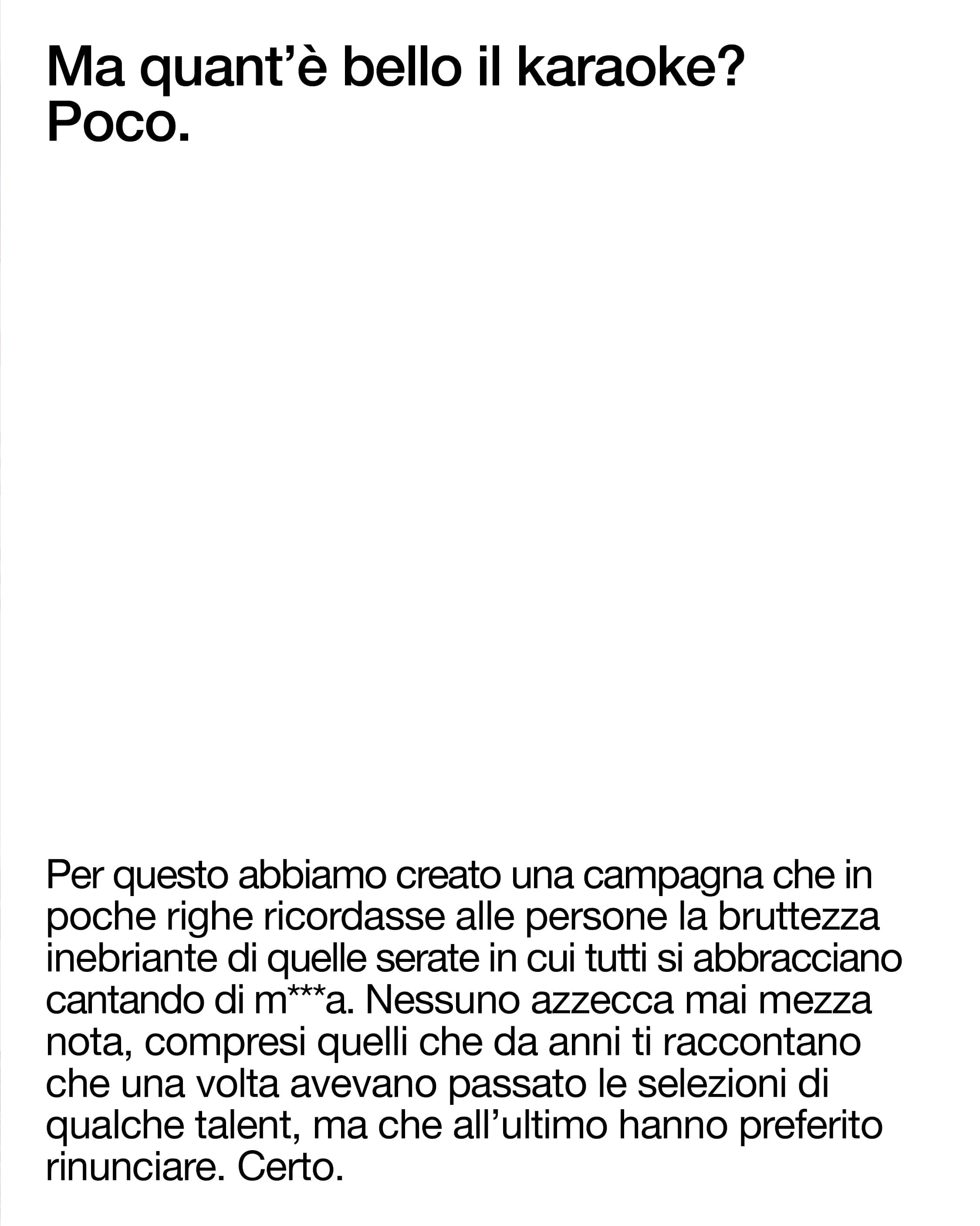 Campagna Karaoke per Ostello Bello