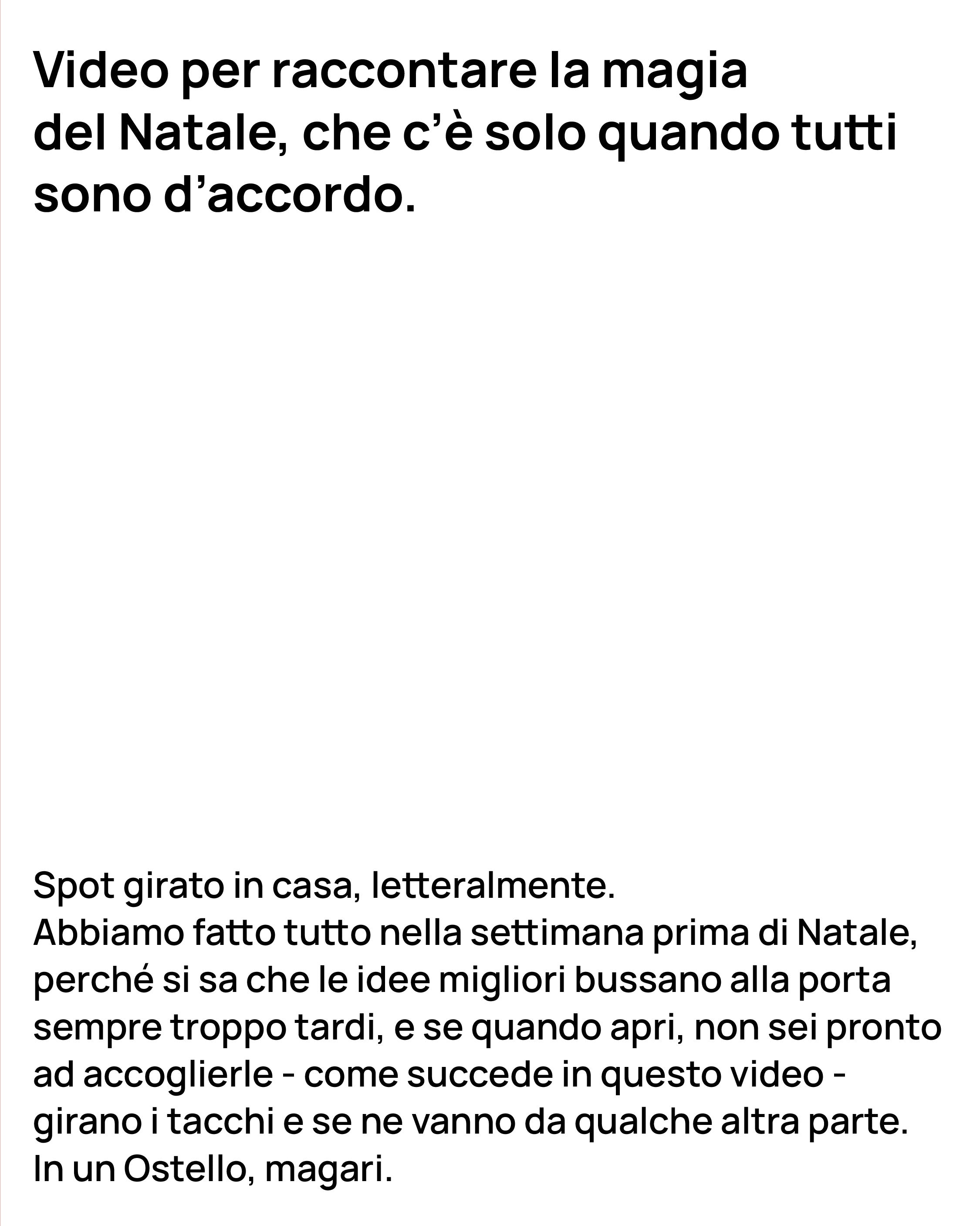Campagna Natale 2023 per Ostello Bello