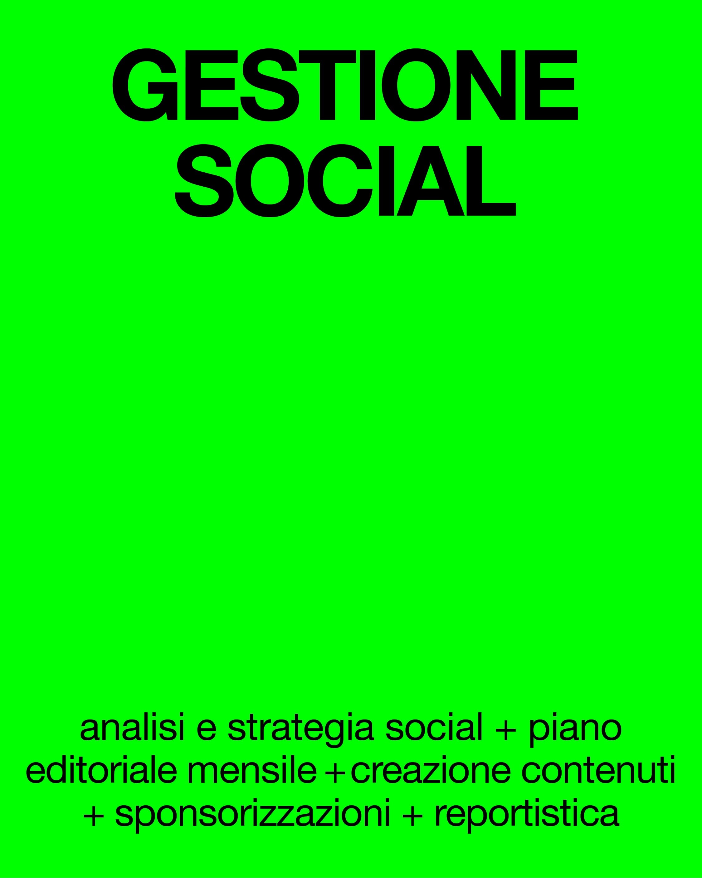 Richiesta per Gestione Social