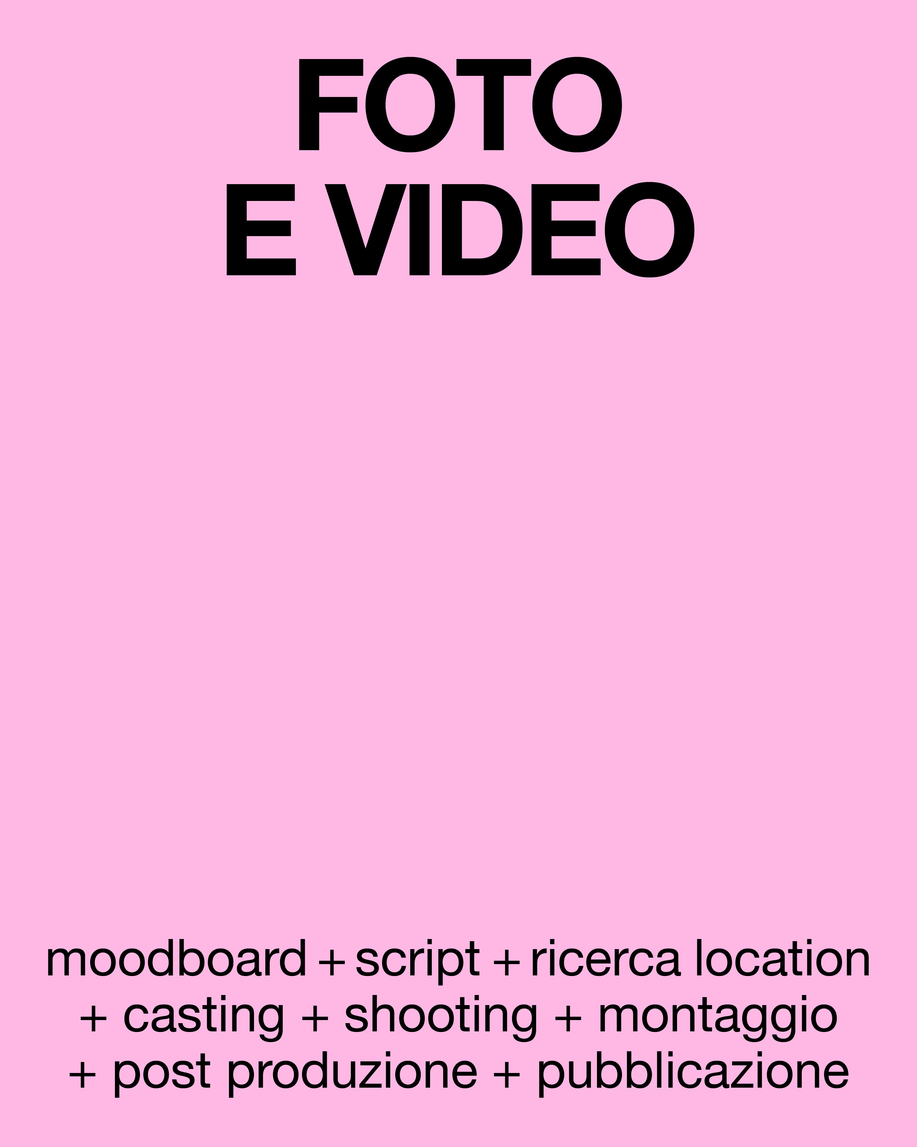 Richiesta per Shooting foto / video