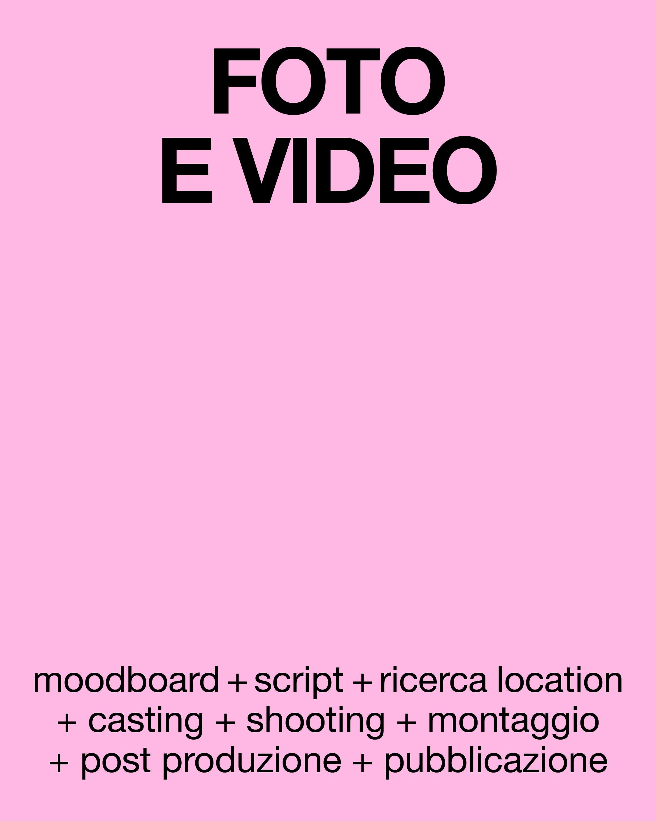 Richiesta per Shooting foto / video
